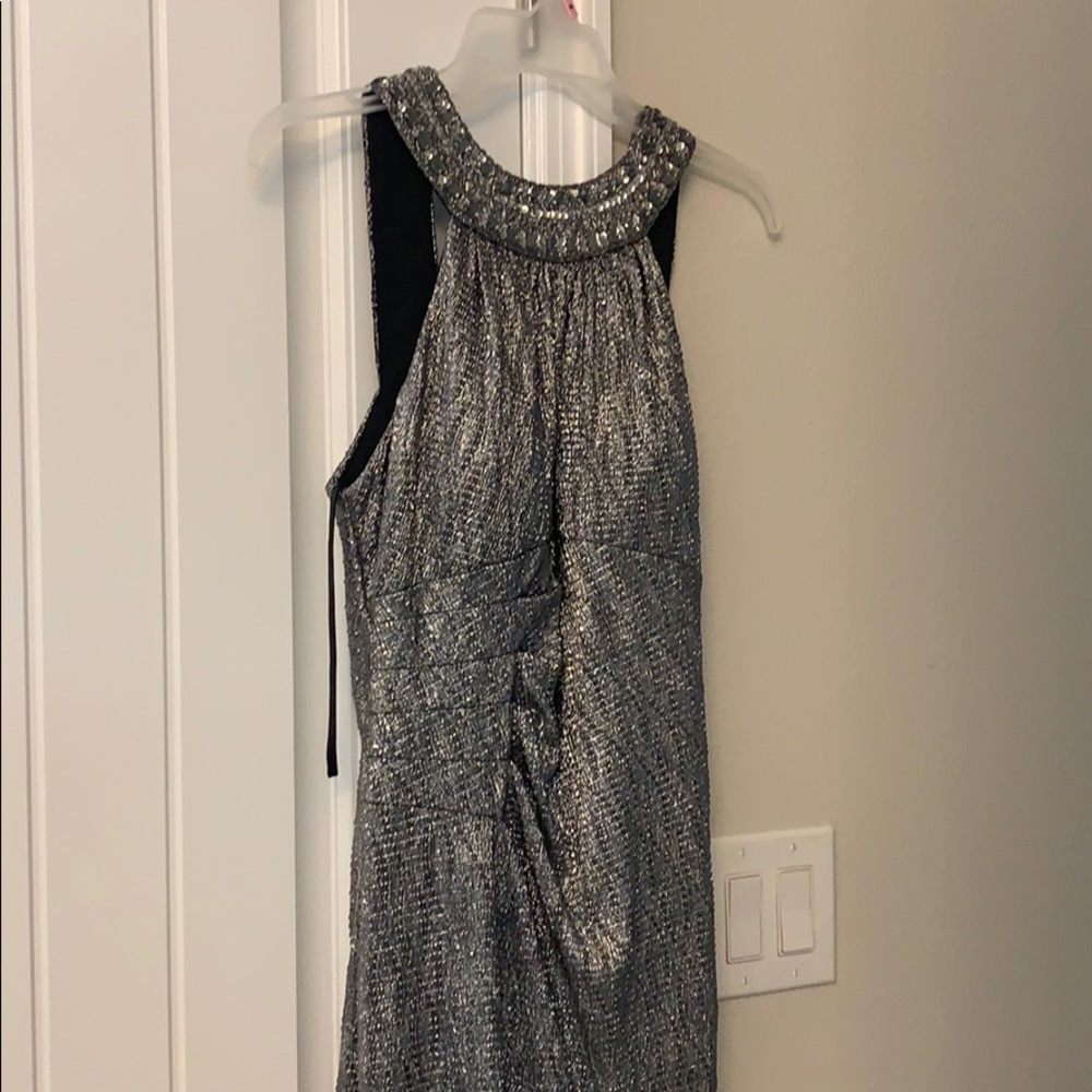 Silver Elegant Cocktail Long Prom Wedding